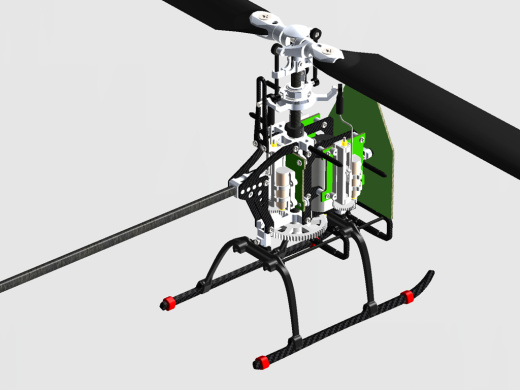 BLADE mCP-X遥控直升机模型结构3D图纸 Solidworks设计缩略图